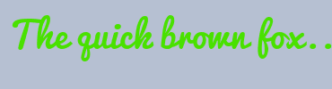 Image with Font Color 49E100 and Background Color B6C0D2